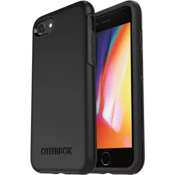 OtterBox Symmetry Series Pro Pack - cover posteriore per Apple iPhone 7, 8, SE (2ª gen), SE (3ª gen) - policarbonato, gomma sintetica - nero