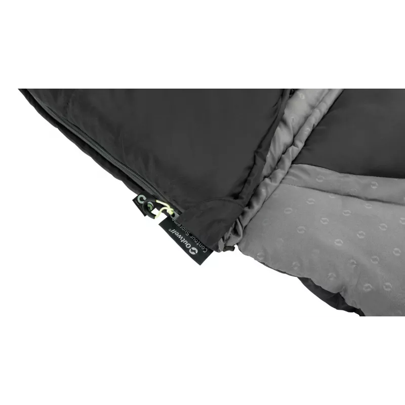 Outwell Contour sacco a pelo 220 x 85 cm -13/+16 °C con cerniera a sinistra