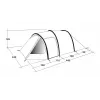 Outwell Earth 5 tenda tunnel 5 persone – 2 stanze, colonna d'acqua 3000mm, verde