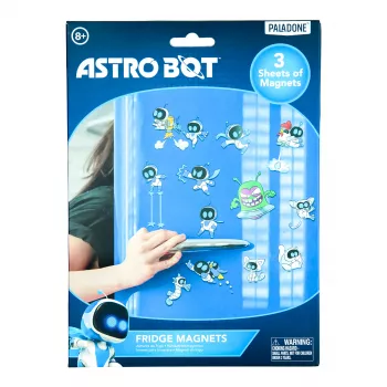Paladone AstroBot calamite da frigorifero - set magnetico da 34 pezzi, 3 fogli, design robot spaziale