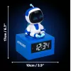 Paladone AstroBot Icon Sveglia - sveglia digitale LCD a forma di robot con funzione snooze, grigio/bianco