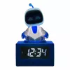 Paladone AstroBot Icon Sveglia - sveglia digitale LCD a forma di robot con funzione snooze, grigio/bianco