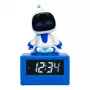 Paladone AstroBot Icon Sveglia - sveglia digitale LCD a forma di robot con funzione snooze, grigio/bianco