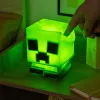 Paladone Minecraft Creeper SquishyGlo Luce in silicone ricaricabile – luce notturna LED verde dimmerabile con 3 livelli di luminosità e ricarica Micro-USB