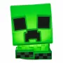 Paladone Minecraft Creeper SquishyGlo Luce in silicone ricaricabile – luce notturna LED verde dimmerabile con 3 livelli di luminosità e ricarica Micro-USB