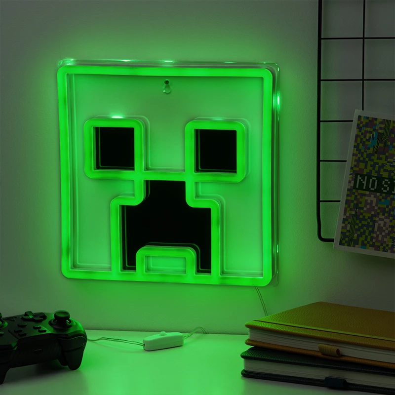 Paladone Minecraft Creeper Luce LED neon da parete