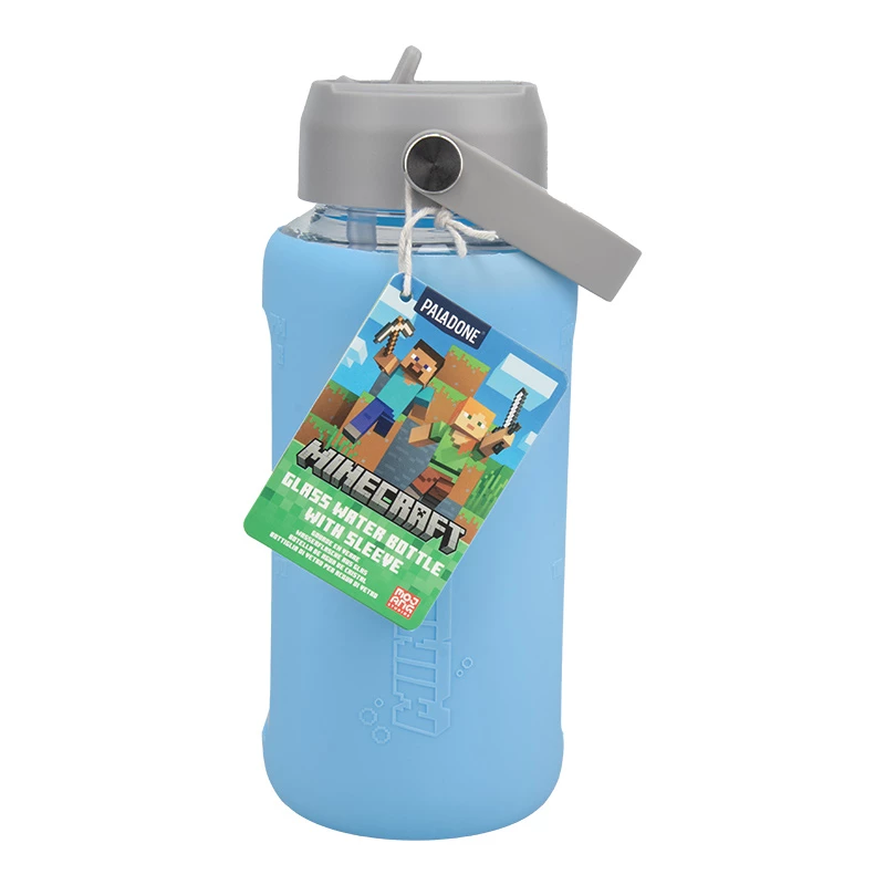 Paladone Minecraft Borraccia in vetro 450 ml design Creeper