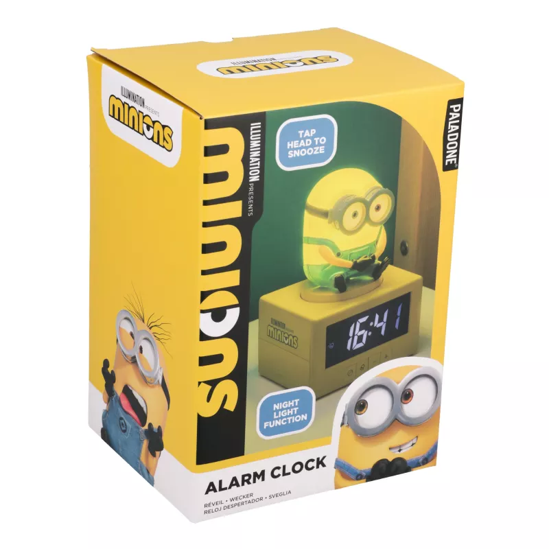 Paladone Minions Icon Sveglia - LED digitale, alimentazione USB, snooze
