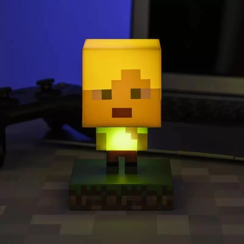 Paladone PP6591MCF Minecraft Alex Icon Light - lampada notturna LED alimentata via USB, multicolore