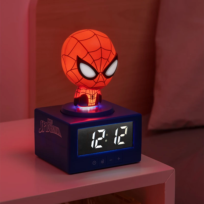 Paladone Spider-Man Icon sveglia - LED digitale, rosso/nero