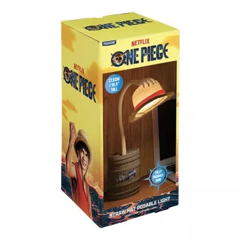 Paladone Straw Hat Posable Light - Lampada da scrivania One Piece Luffy, LED alimentata USB