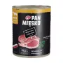 PAN MIĘSKO maiale con agnello cibo umido per cani 800g – paté completo per tutte le razze