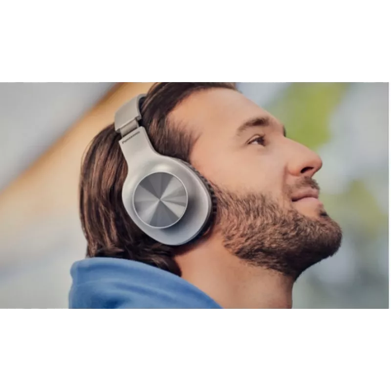Panasonic RB-HX220BDES Cuffie on-ear wireless, Bluetooth, microfono, XBS, Argento