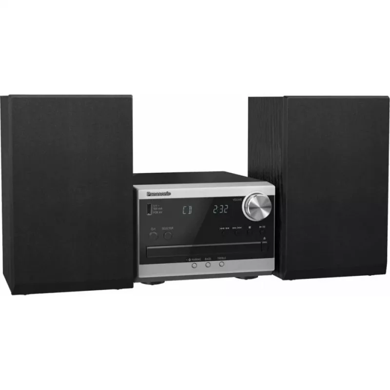Panasonic SC-PM272EG-S Micro Hi-Fi con CD, Bluetooth, radio DAB/DAB+, USB e AUX - argento (20 W RMS)
