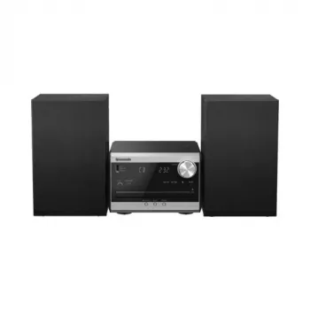 Panasonic SC-PM272EG-S Micro Hi-Fi con CD, Bluetooth, radio DAB/DAB+, USB e AUX - argento (20 W RMS)