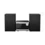 Panasonic SC-PM272EG-S Micro Hi-Fi con CD, Bluetooth, radio DAB/DAB+, USB e AUX - argento (20 W RMS)