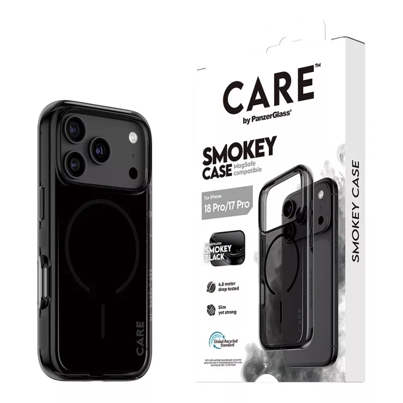 PanzerGlass CARE custodia Smokey con MagSafe nero per iPhone 17 Pro