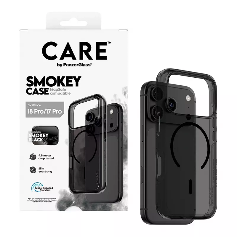 PanzerGlass CARE custodia Smokey con MagSafe nero per iPhone 17 Pro