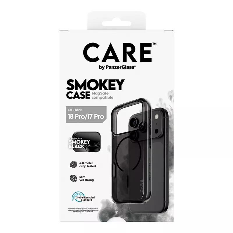 PanzerGlass CARE custodia Smokey con MagSafe nero per iPhone 17 Pro
