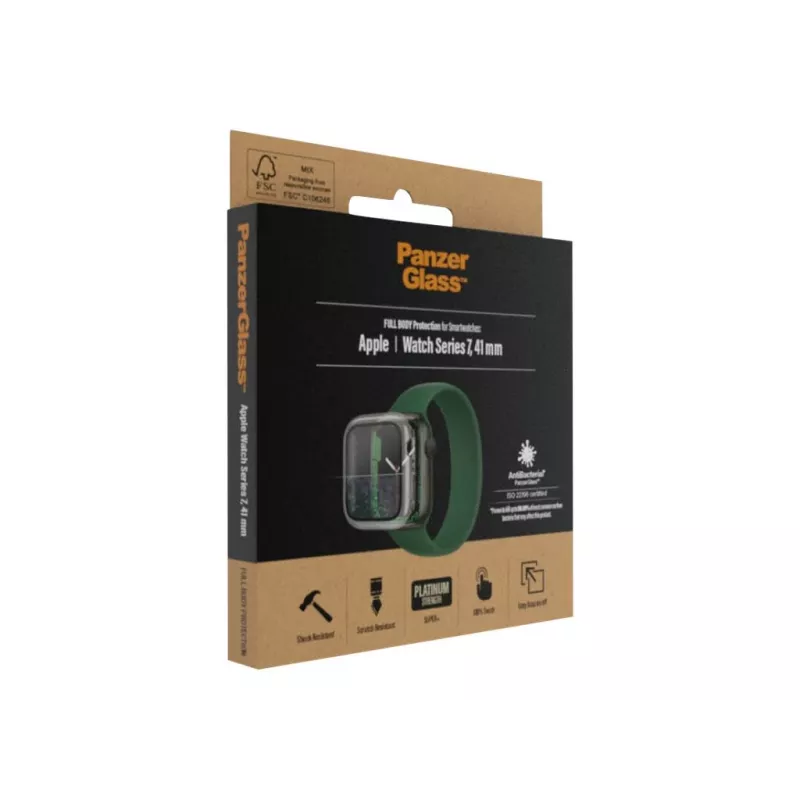 PanzerGlass Full Body Protector per Apple Watch Series 7/8/9 41mm – trasparente vetro temperato 9H