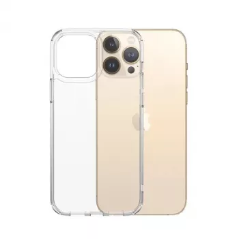 PanzerGlass HardCase per Apple iPhone 13 Pro Max - Custodia protettiva trasparente antibatterica con D3O Bio