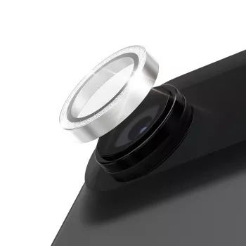 PanzerGlass Hoops Glitter Silver Protezione obiettivo fotocamera per iPhone Air, PG93710