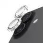 PanzerGlass Hoops Glitter Silver Protezione per obiettivo della fotocamera per iPhone 17 / iPhone 16 / 16 Plus