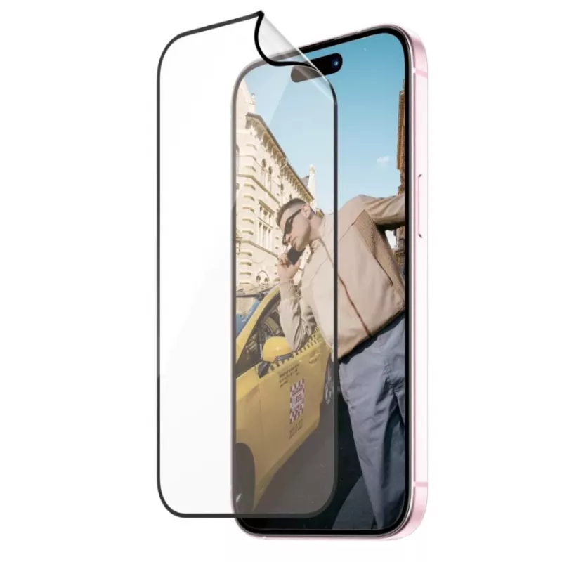 PanzerGlass MATRIX Protezione display con D3O per iPhone 15 | Ultra-Wide Fit con AlignerKit