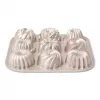 Patisse PAT-04521 set stampi mini gugelhupf in acciaio al carbonio antiaderente, 6 pezzi, nero