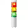 PATLITE LR4-302WJNW-RYG segnalatore luminoso LED a 3 stadi rosso/giallo/verde 24V DC precablato cavo bianco