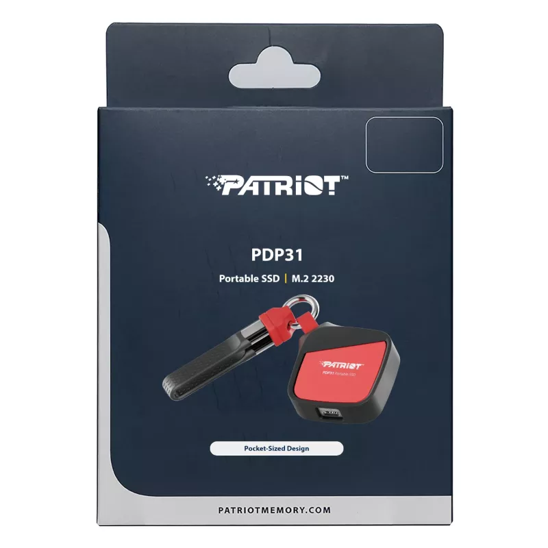 Patriot PDP31 1TB Type-C SSD portatile - rosso / nero