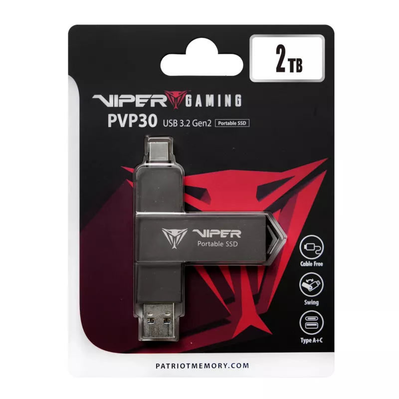 Patriot PVP30 2TB Duo SSD esterna portatile compatta