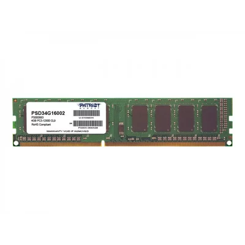 Patriot Signature Line Memoria desktop 4GB 1600MHz DDR3 Single Rank
