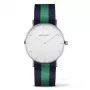 PAUL HEWITT unisex Sailor Line orologio al quarzo 39mm cassa in acciaio inox oro rosa quadrante bianco cinturino in perlon verde PHSASSTWNG20S