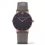 PAUL HEWITT Orologio unisex Sailor Line al quarzo 39 mm oro rosa acciaio inox mesh quadrante nero PH-SA-RSTB13S