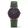 PAUL HEWITT Orologio unisex Sailor Line al quarzo 39mm oro rosa maglia in acciaio inox quadrante nero PH-SA-RSTB12M