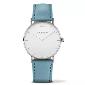 PAUL HEWITT Orologio unisex PH-SA-SSTW23M 39mm acciaio inox mesh argento/bianco