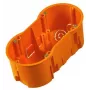 PAWBOL A.0042WPG scatola da incasso doppia profonda 60 mm con viti, arancione