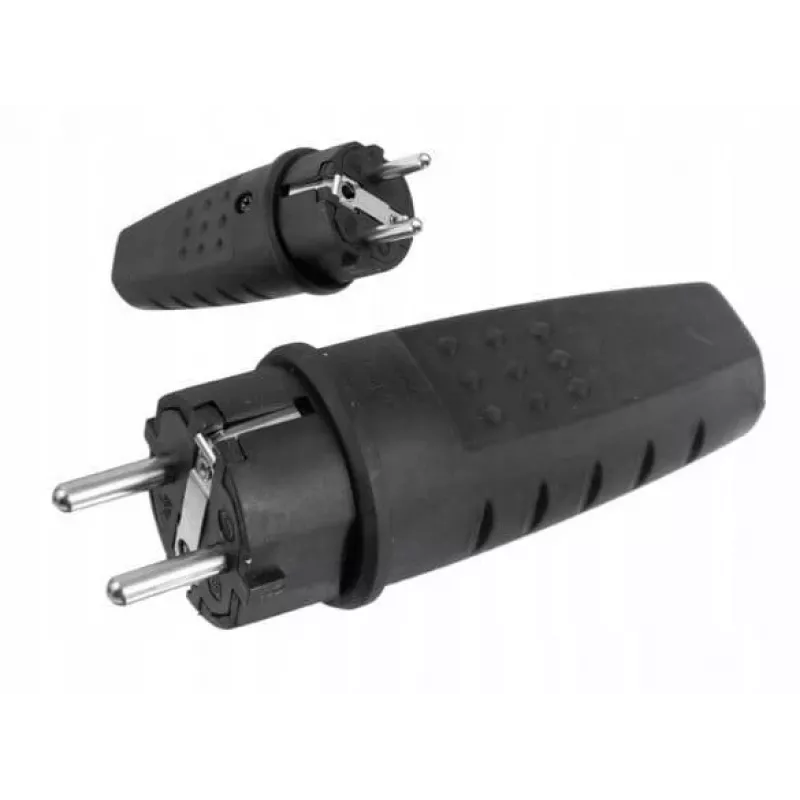 PAWBOL D.3158L LUX Spina in gomma portatile 250V 16A IP44 Schuko