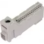 PAWBOL morsetto a vite per guida DIN LZB E.4136SZ grigio (12 poli, 450V, 24A)