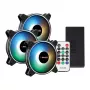 PCBuilder Tempest Chill kit ventole 3x120mm ventole ARGB Dual Glow + controller + telecomando RF