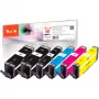 Peach 320124 - Nero - Ciano - Magenta - Giallo - Inchiostro a pigmenti - 8,5 ml - 6 pezzi - Multipack