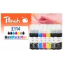 Peach 321707 Set di flaconi di ricarica inchiostro Standard Yield 70 ml multipack da 7