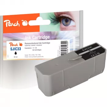 Peach cartuccia d'inchiostro compatibile nera per Epson SJIC33P TM-J7200/TM-J7700
