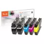 Peach PI500-267 Multipack cartucce d'inchiostro compatibili per Brother LC-3213 (confezione da 5, nero e colore, 850/1375 pagine)