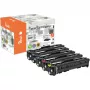 PEACH Toner Spar Pack Plus PT1160 Compatibile con HP 207A - confezione da 4 (nero, ciano, magenta, giallo)
