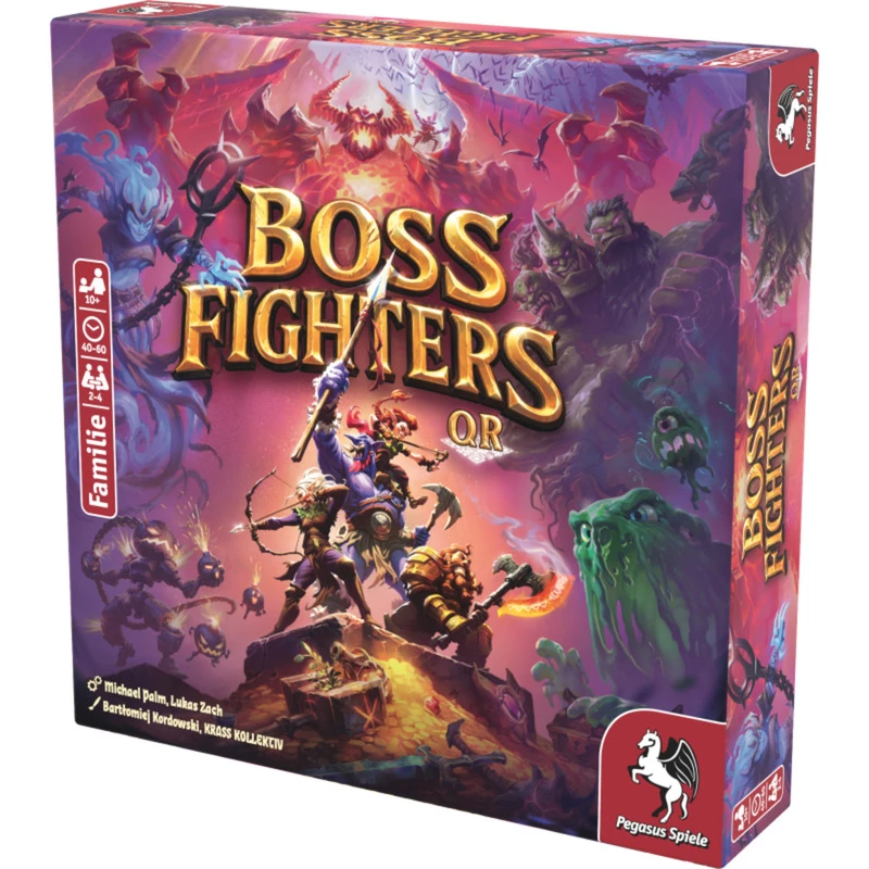 Pegasus Spiele Boss Fighters QR Gioco di carte cooperativo (51270G)
