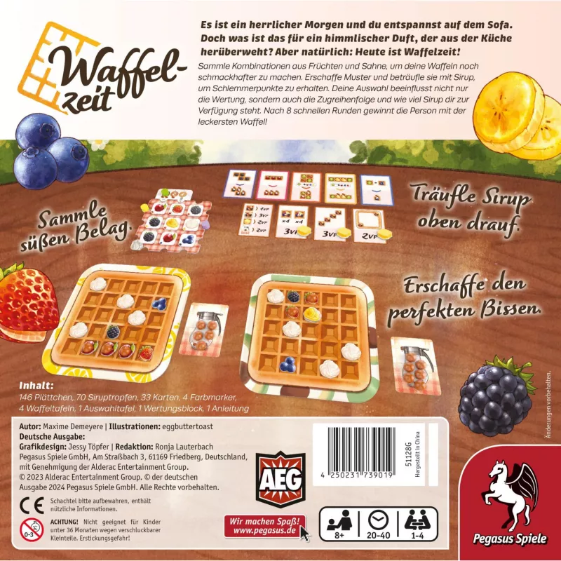 PEGASUS 51128G Waffelzeit piastra per waffle