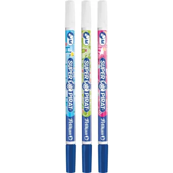 Pelikan 603225 pennarello in feltro medio blu confezione da 3