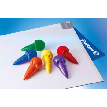 Pelikan 804073 Pastelli a cera set da 6 colori assortiti in scatola di cartone